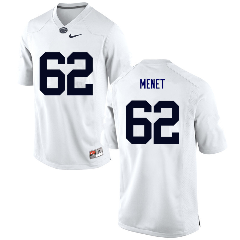 Men Penn State Nittany Lions #62 Michal Menet College Football Jerseys-White